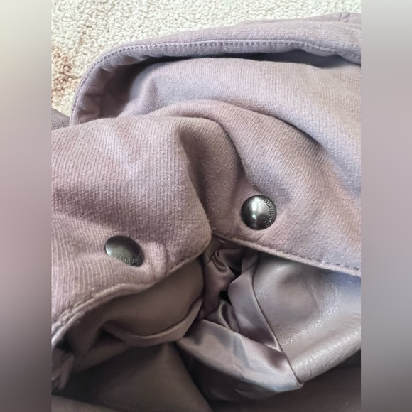 Blanknyc Meant to Be Moto Jacket with Removable Hood Long Sleeve Brown Small - Picture 6 of 9